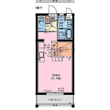 ハイラインSの物件間取画像